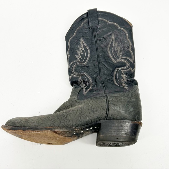 Tony Lama Vintage Rough Out Leather Cowboy Western Boots Size‎ 10.5D main image 5